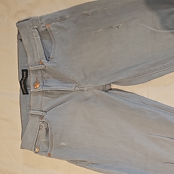 Express light denim jeggings - Picture 2 of 5
